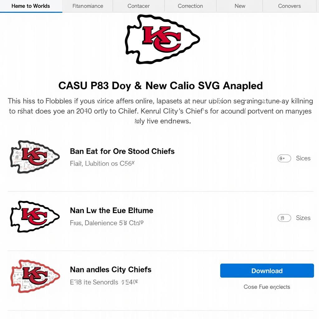 Free Kansas City Chiefs SVG Download