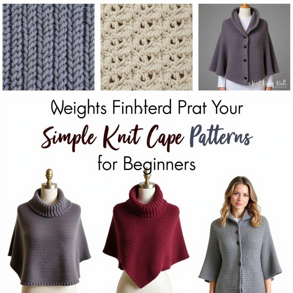 Beginner-Friendly Free Knit Cape Patterns