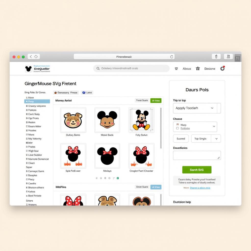 Free Mickey gingerbread SVG website