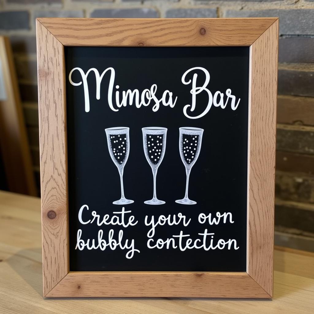 Free Mimosa Bar Printable Sign