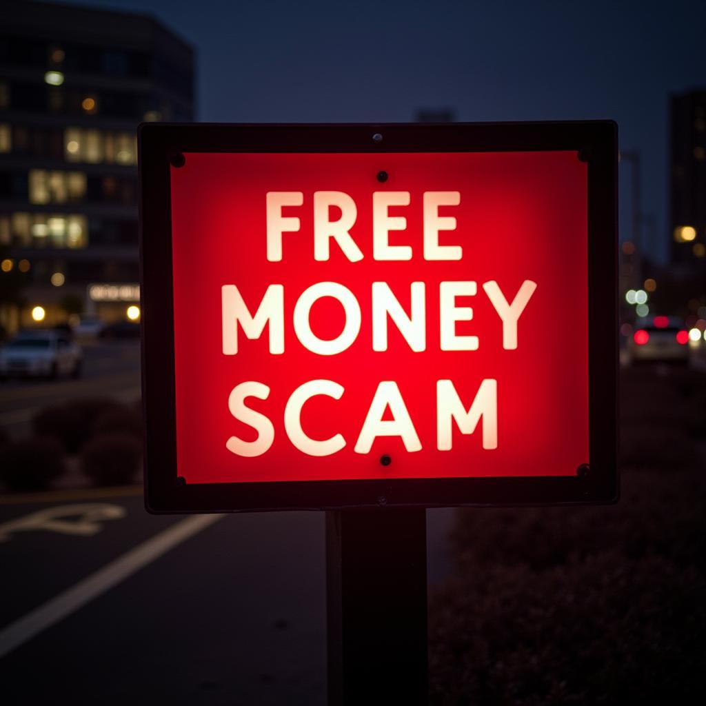 Warning signs of a free money scam