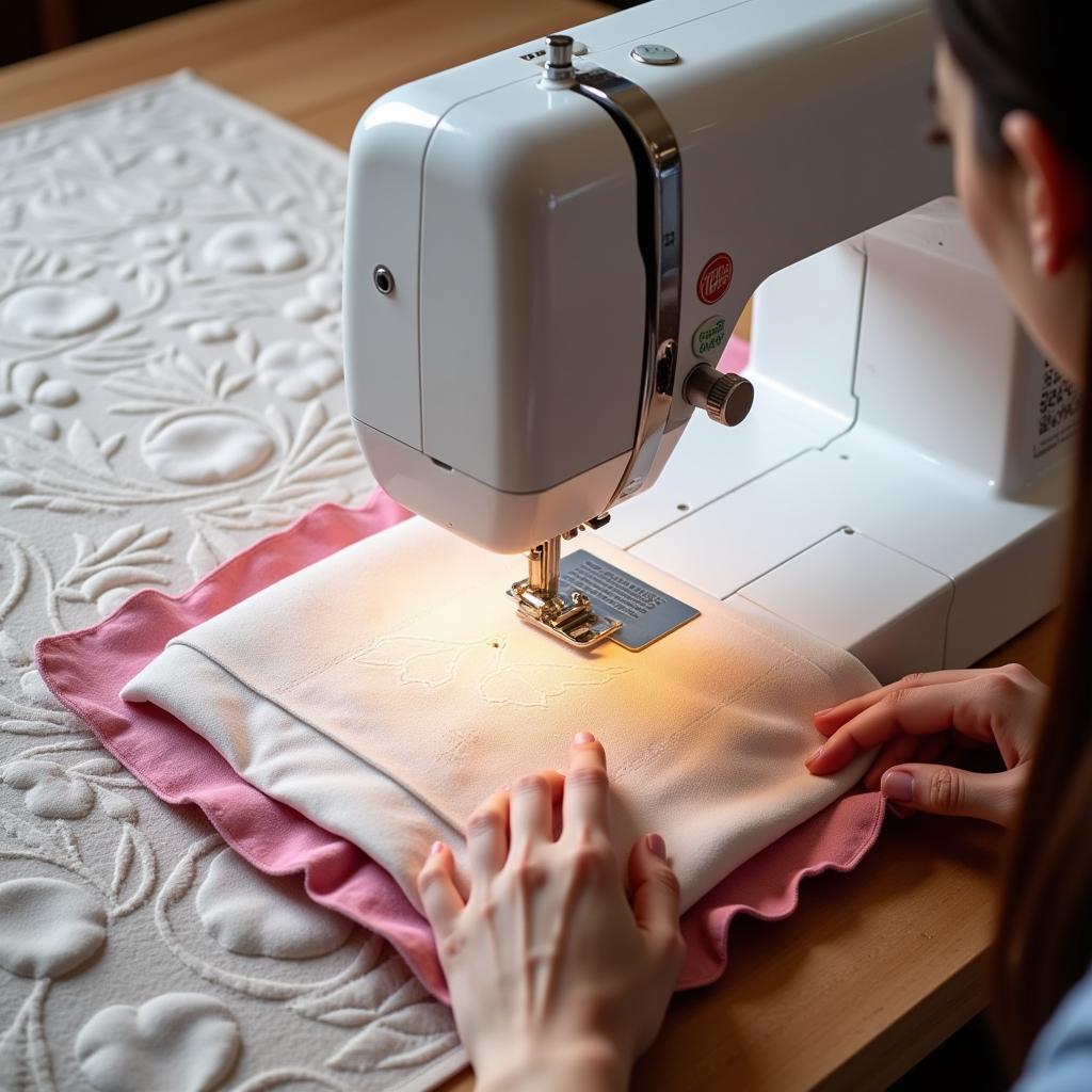 Free Motion Quilting Machine Setup