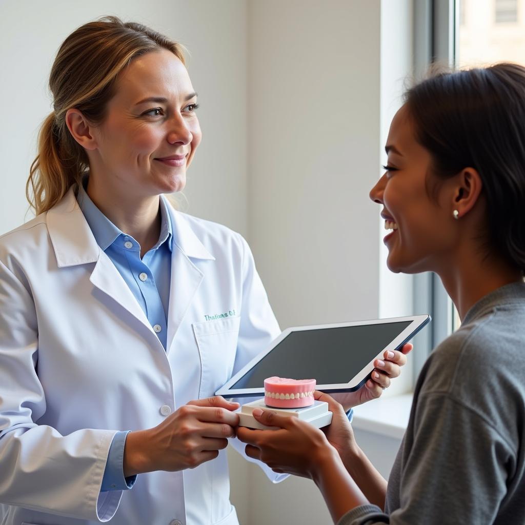 Patient and Orthodontist Discussing Treatment Plan