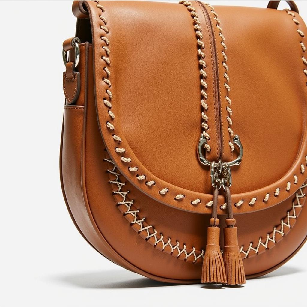 Free People Wyatt Crossbody in Tan Leather