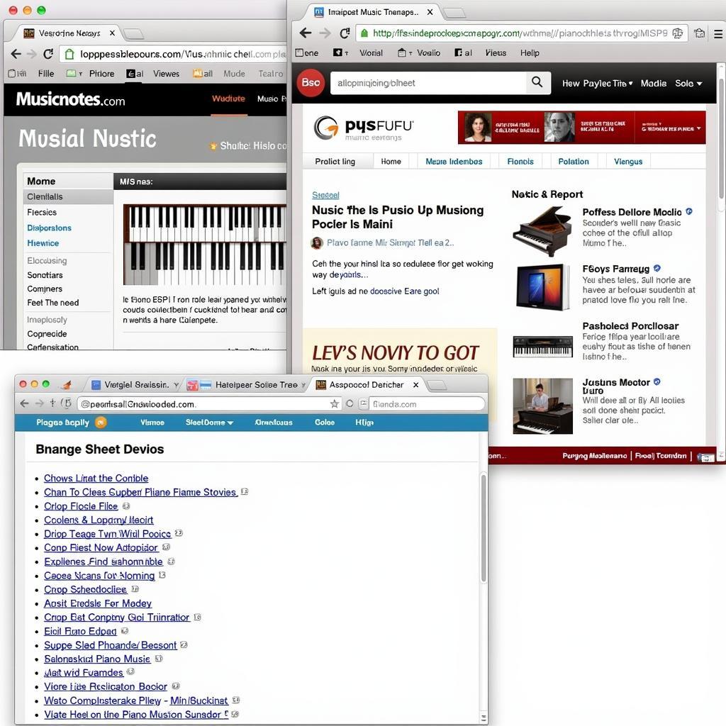 Websites for Free Piano Sheet Music