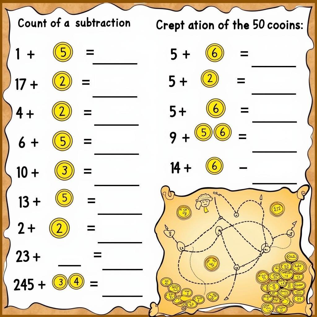 Free Pirate Math Worksheets