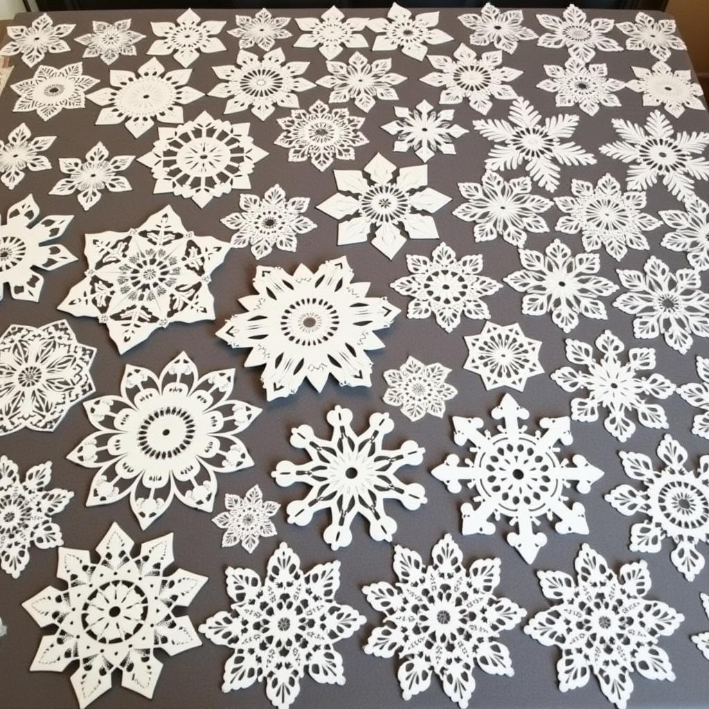 Collection of Free Plastic Canvas Snowflake Patterns