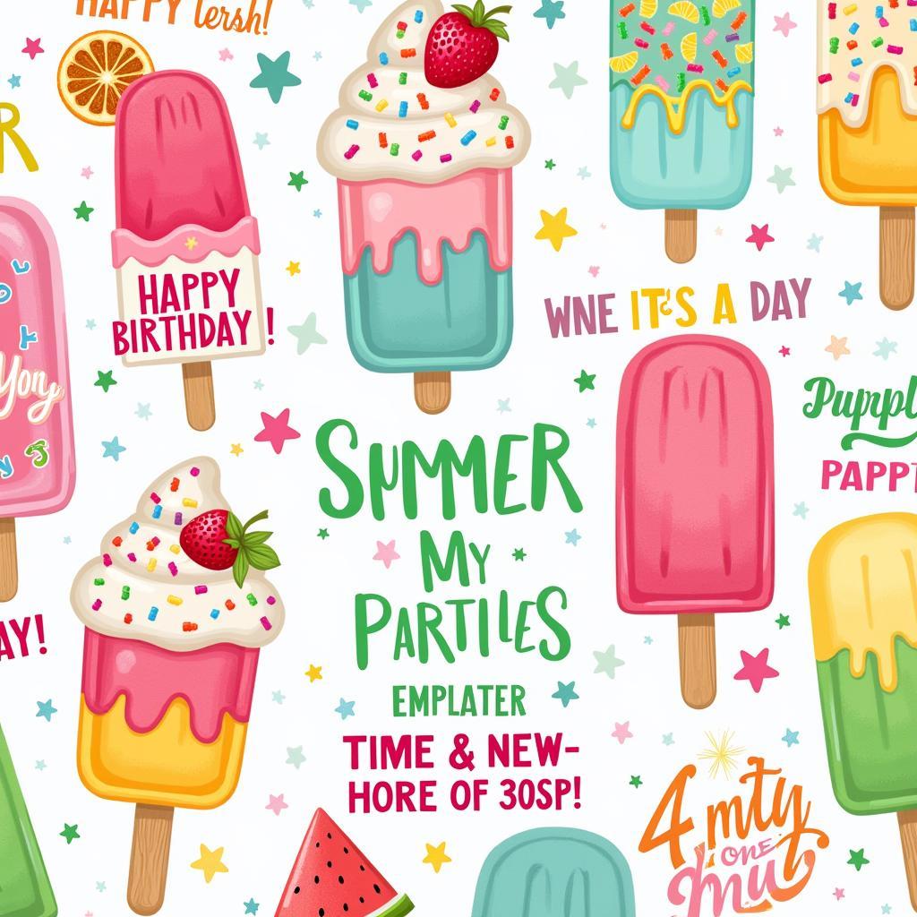 Free Popsicle Templates for Parties