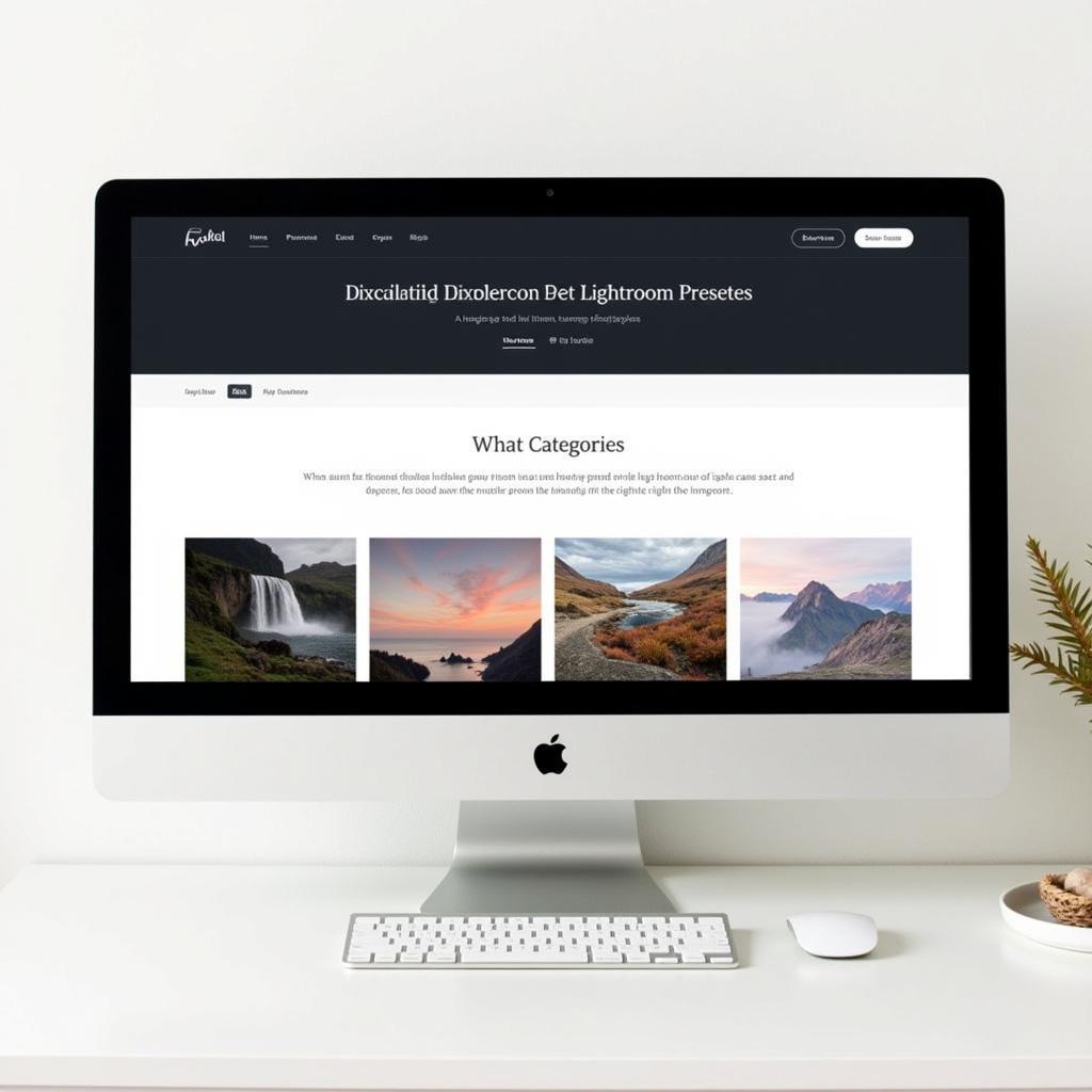 A screenshot of a website offering free Lightroom presets.