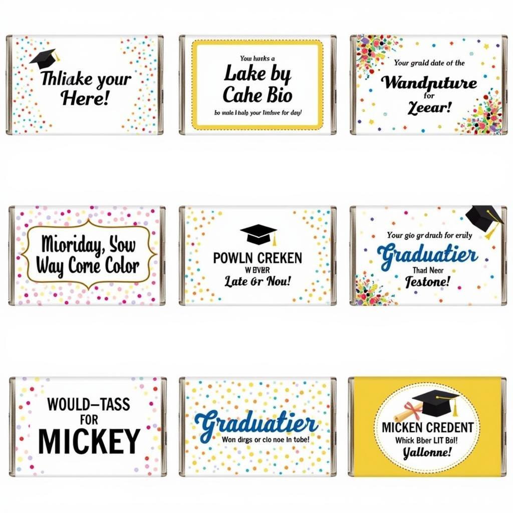 Free Printable Candy Bar Wrappers Graduation Templates