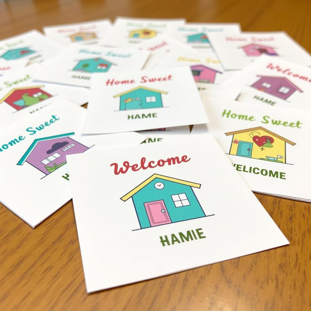 Housewarming game cards