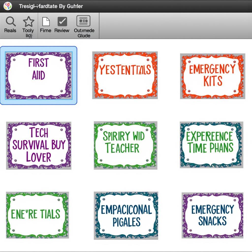 Printable labels for teacher survival kits