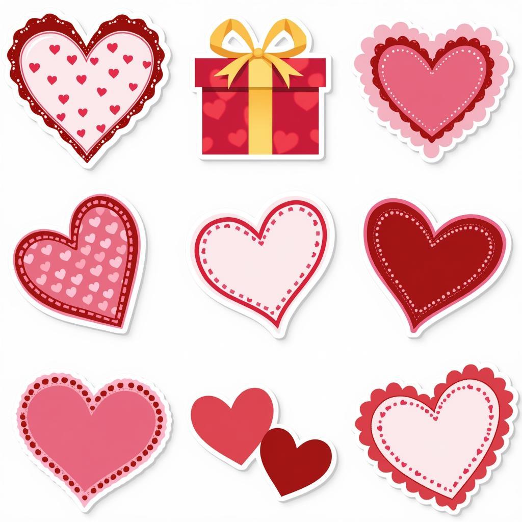 Assortment of Free Printable Valentine Tags