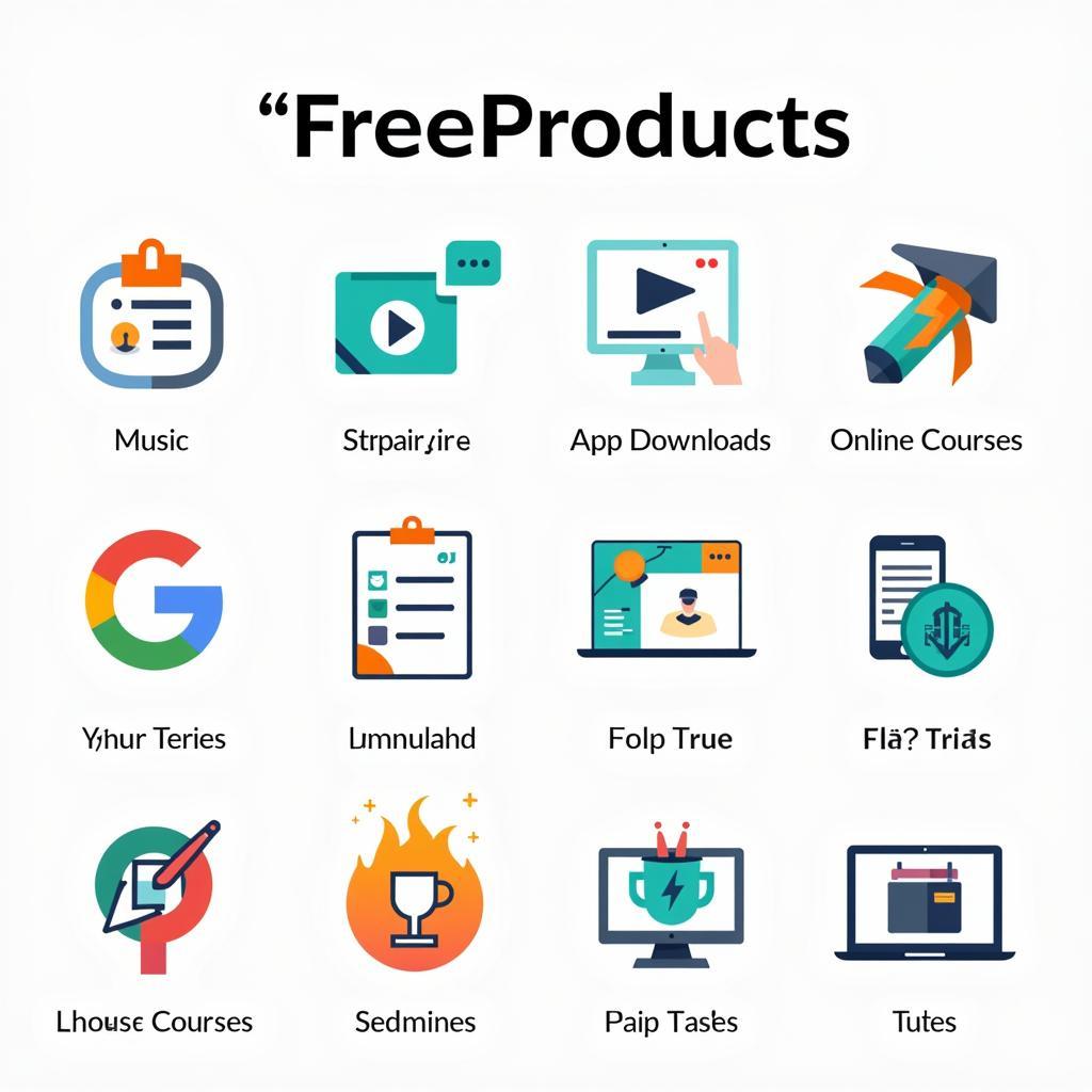 Assortment of free products and services