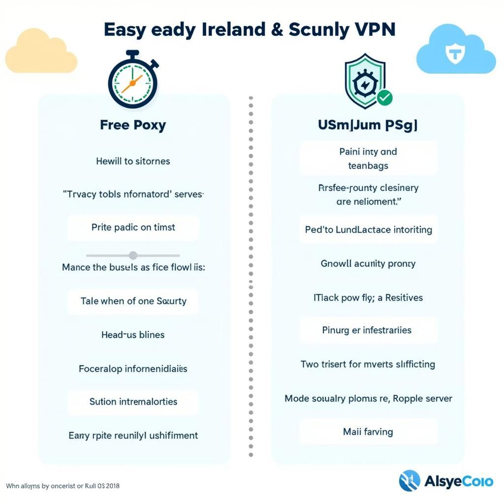 Comparing Free Proxy Ireland with VPN Services