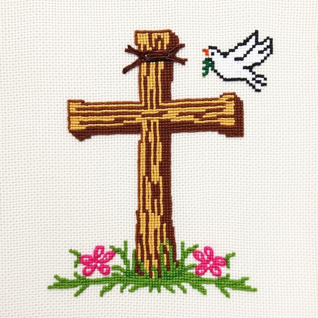 Free Religious Easter Cross Stitch Chart