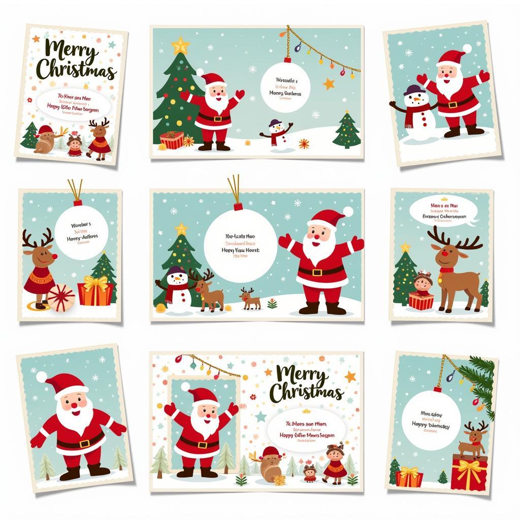 Free Printable Santa Postcard Templates