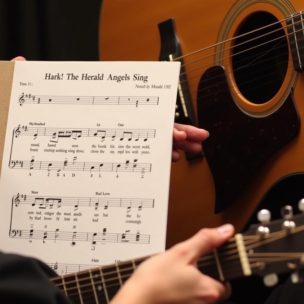 Free Sheet Music: Hark! The Herald Angels Sing for Guitar