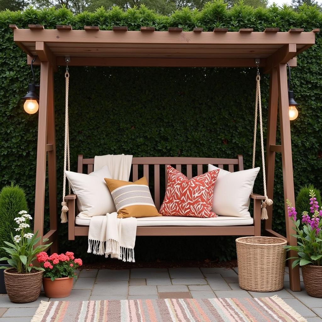 Creating a Relaxing Oasis with a Free Standing Bench Swing