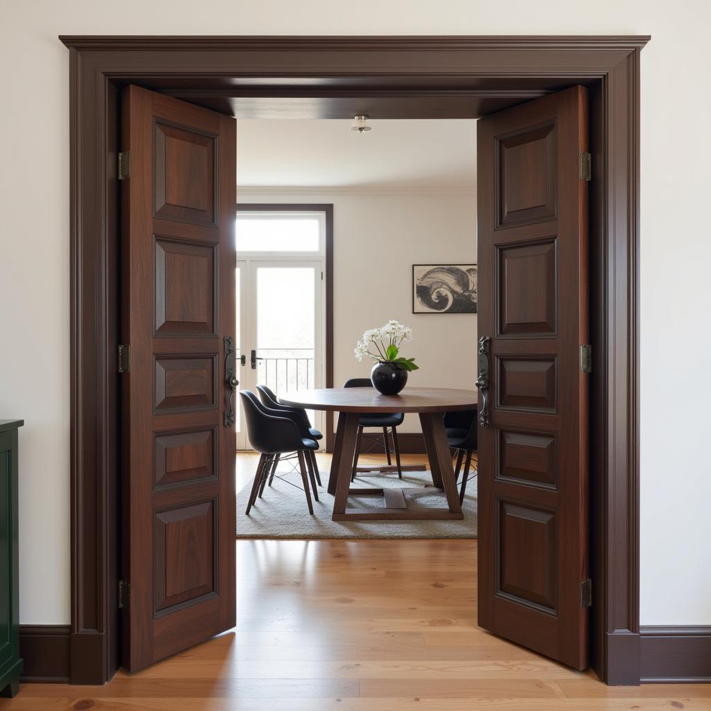 Free Standing Door as Room Divider