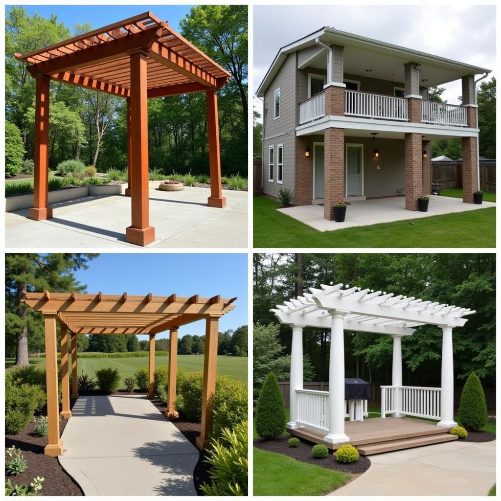 Modern and Traditional Free Standing Pergola Styles