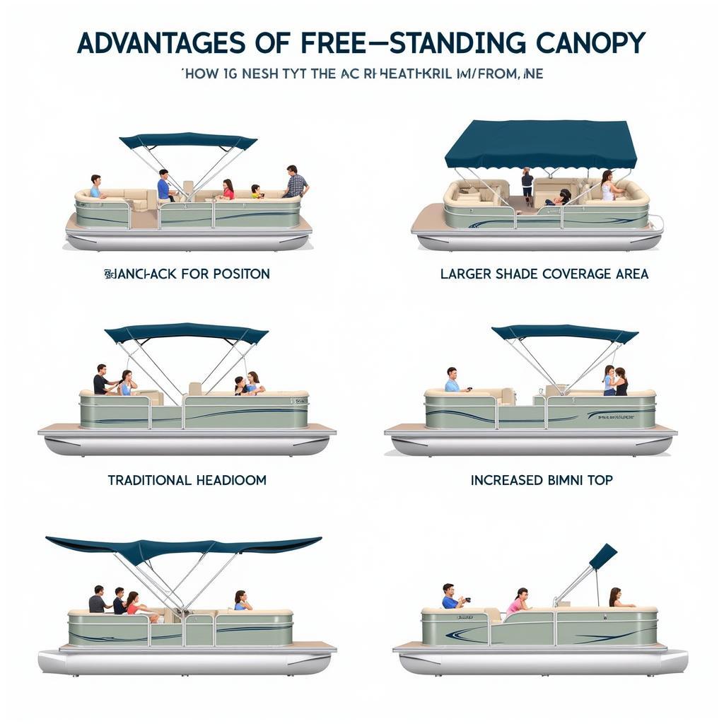 Benefits of a free-standing pontoon canopy