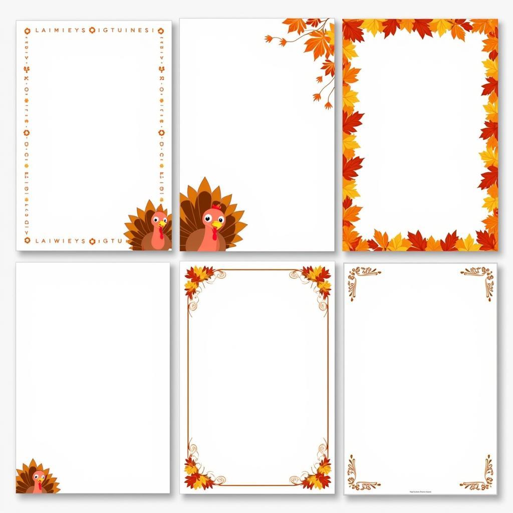 Variety of Free Thanksgiving Writing Paper