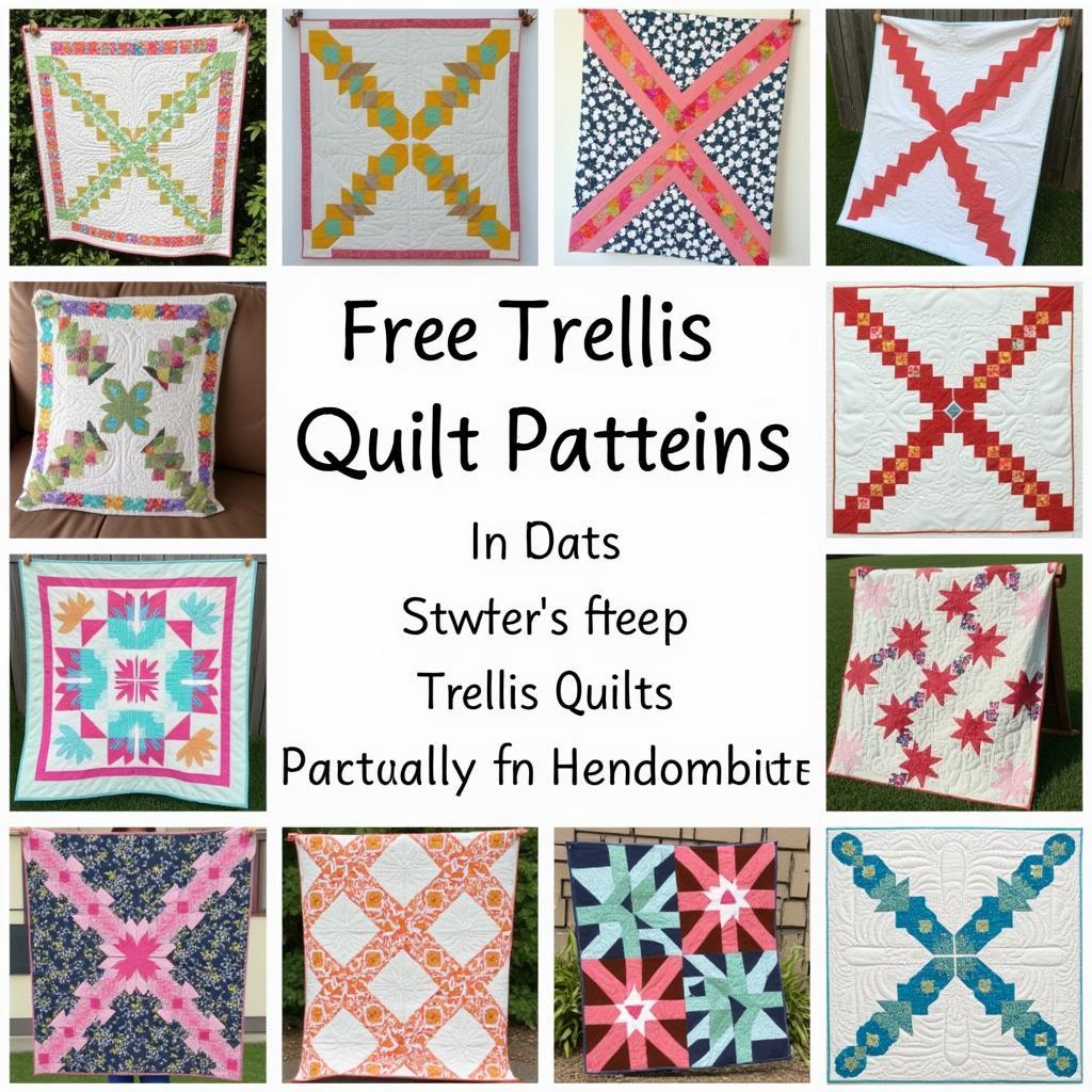 Various Free Trellis Quilt Pattern Designs