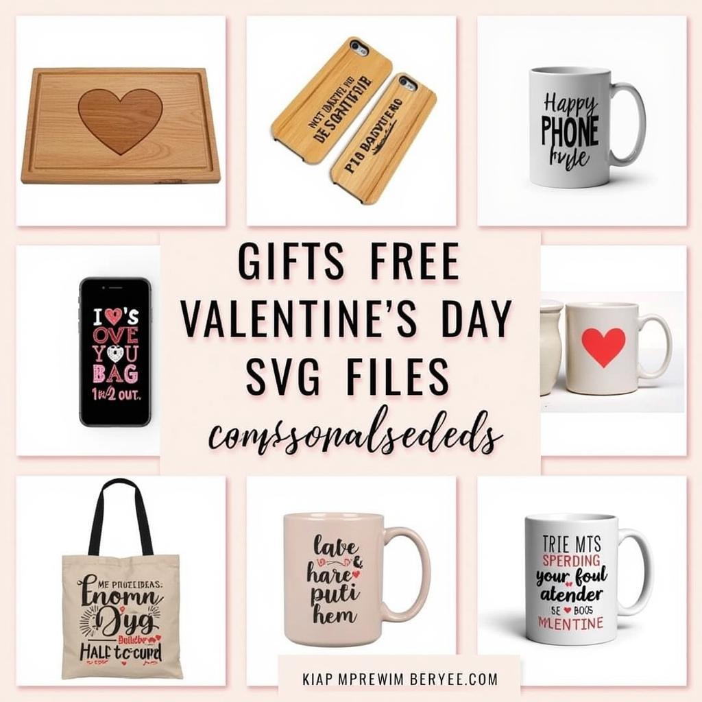 Free Valentine's Day SVG for personalized gifts