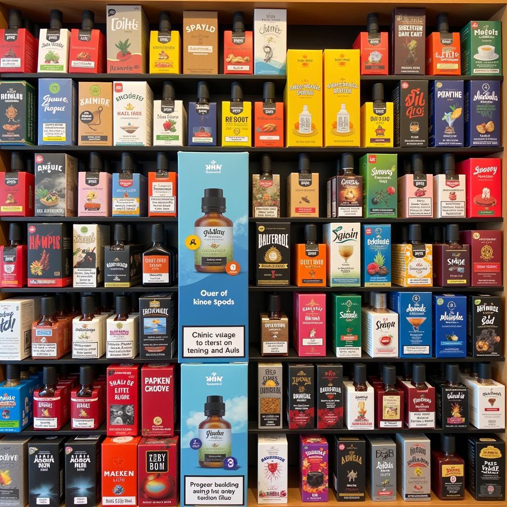 Assortment of free vape sample boxes