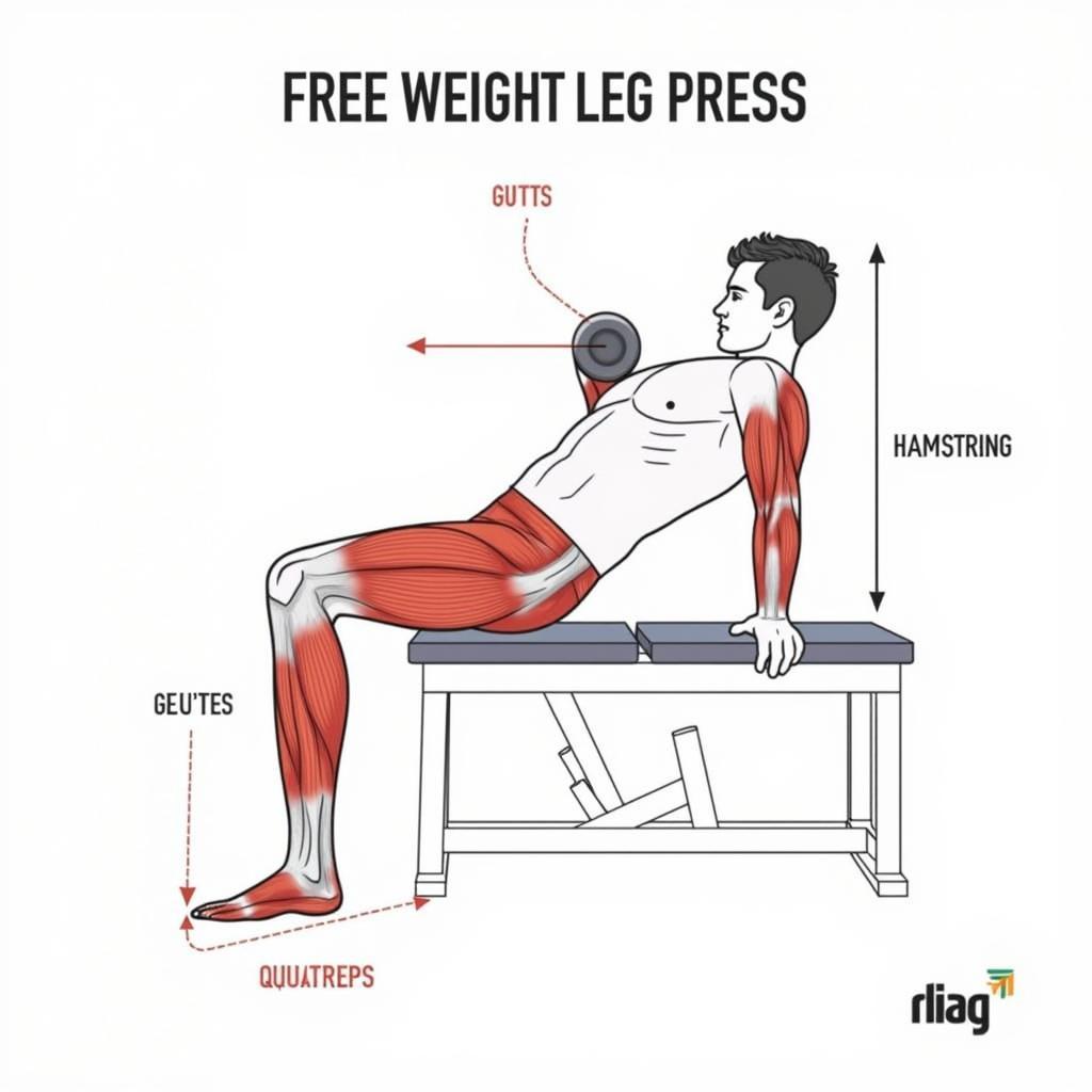 Free Weight Leg Press Muscles Targeted