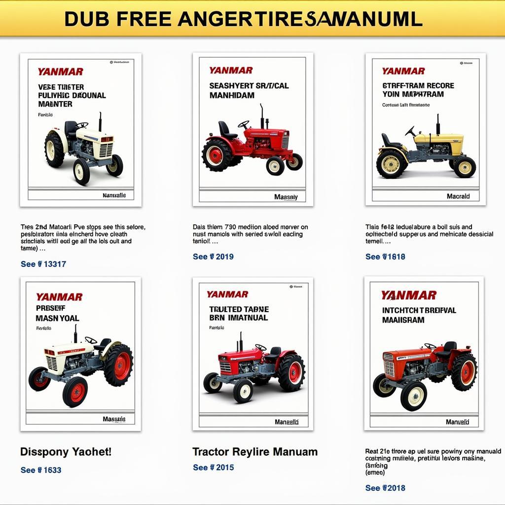 Free Yanmar Tractor Manuals Collection