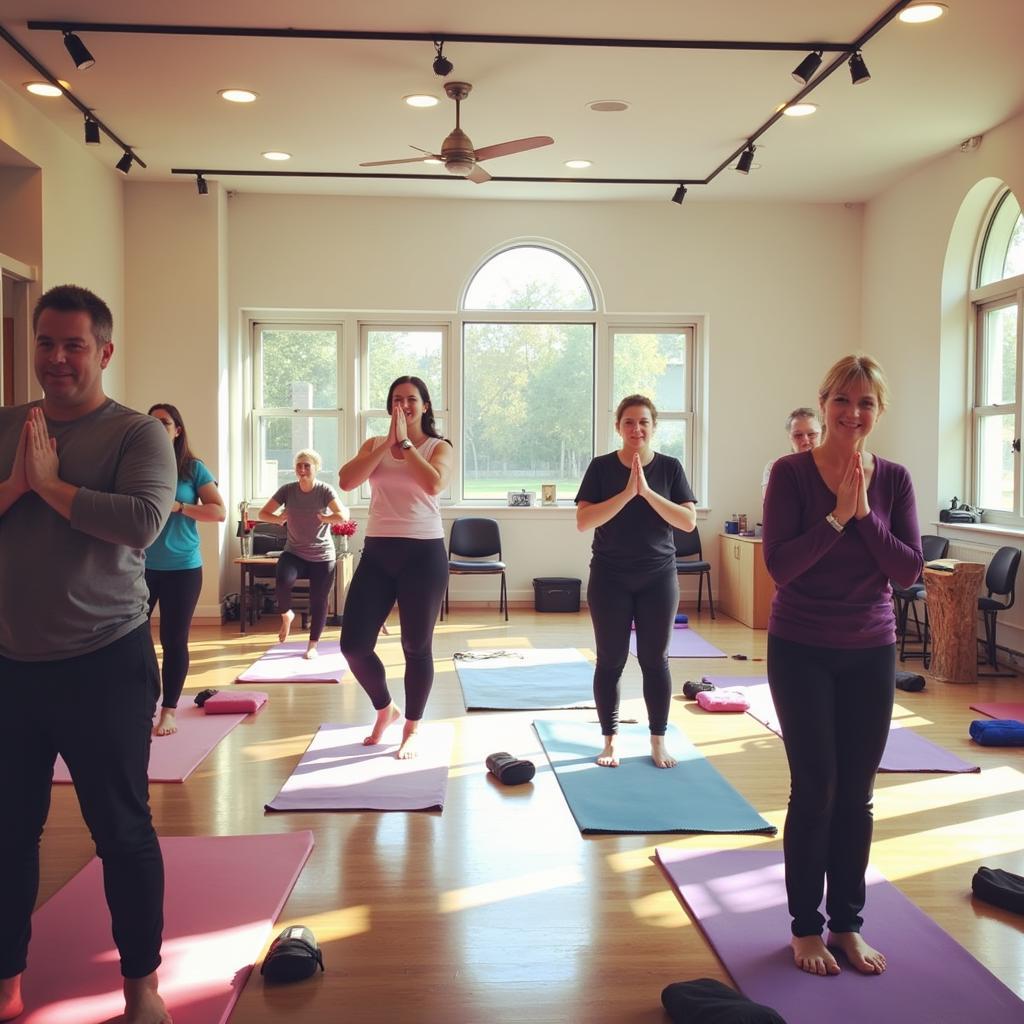 Free yoga at a Portland community center