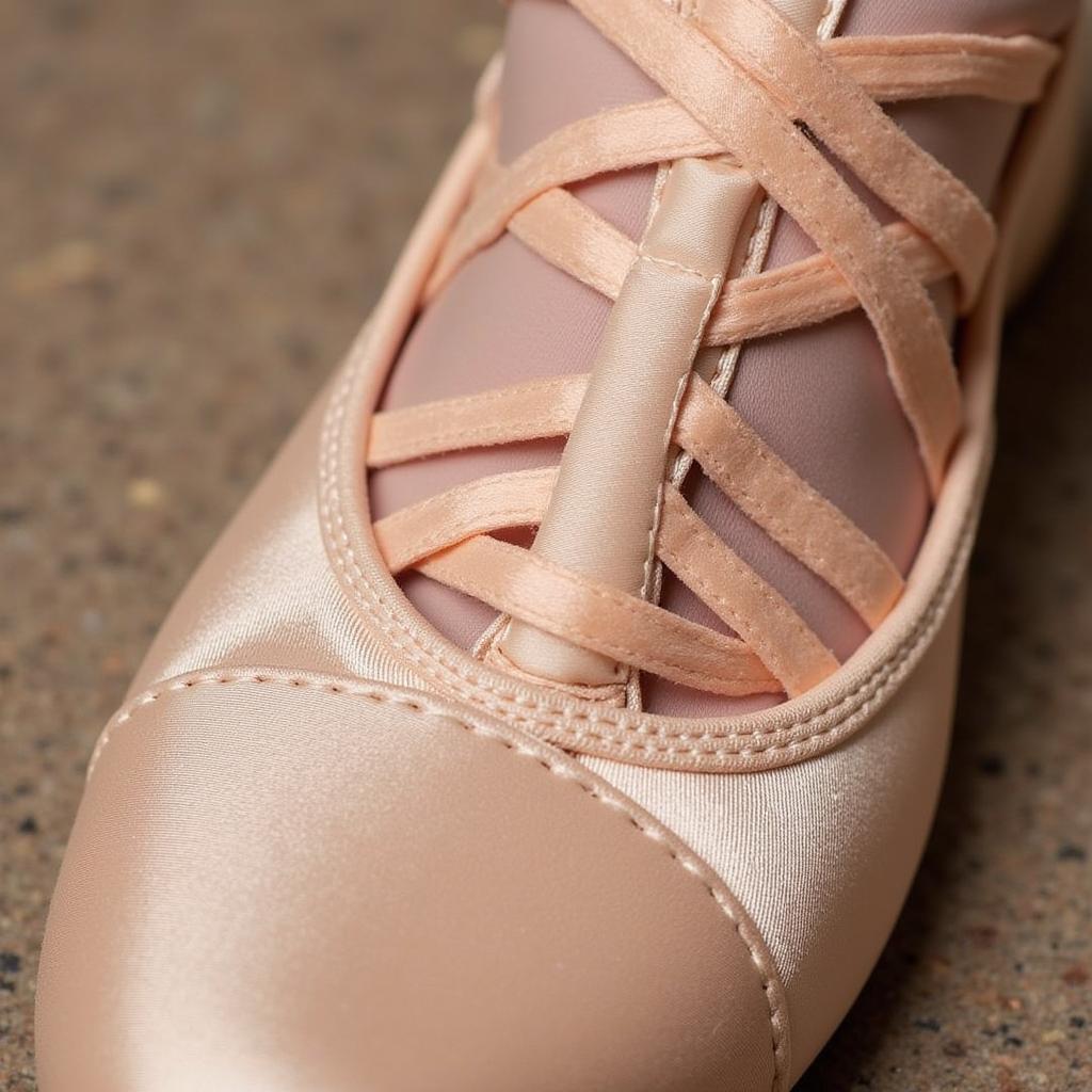 Close-up of a Freed Pointe Shoe