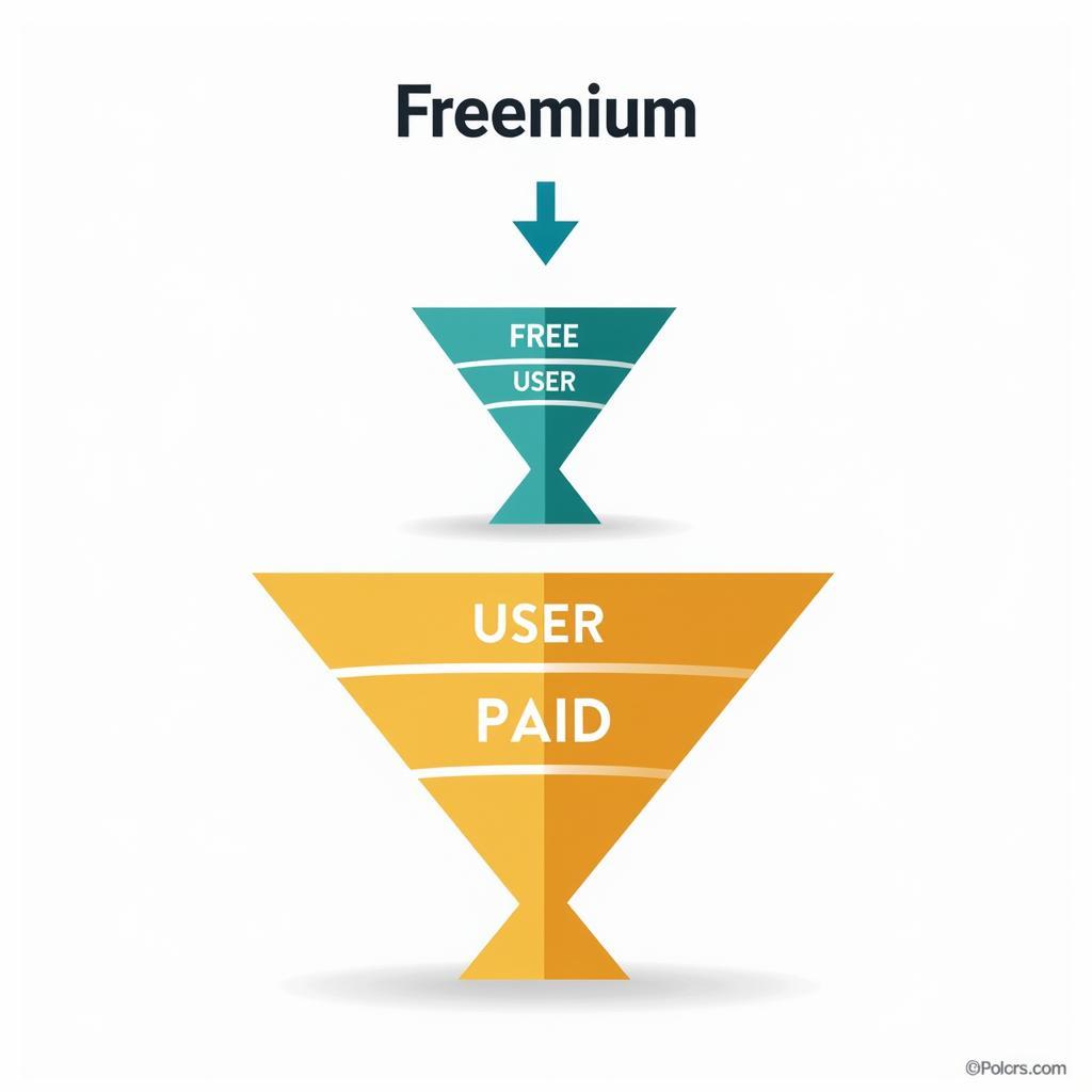 Freemium model infographic