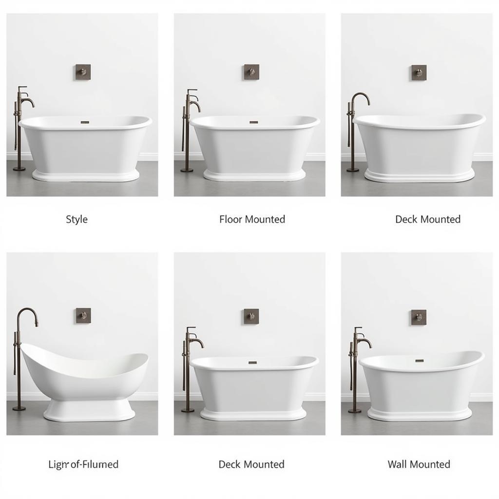 Different Styles of Freestanding Tub Faucets