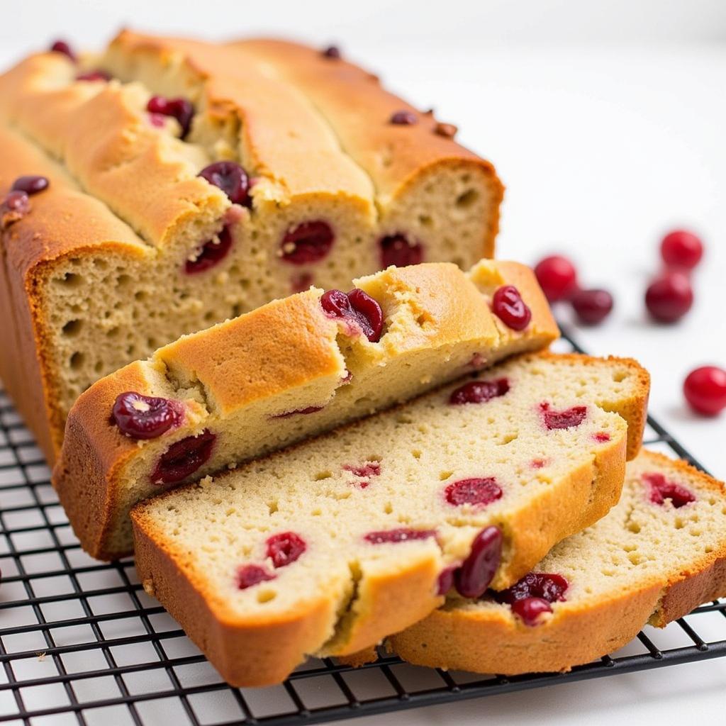 Freshly Baked Gluten-Free Cranberry Walnut Bread