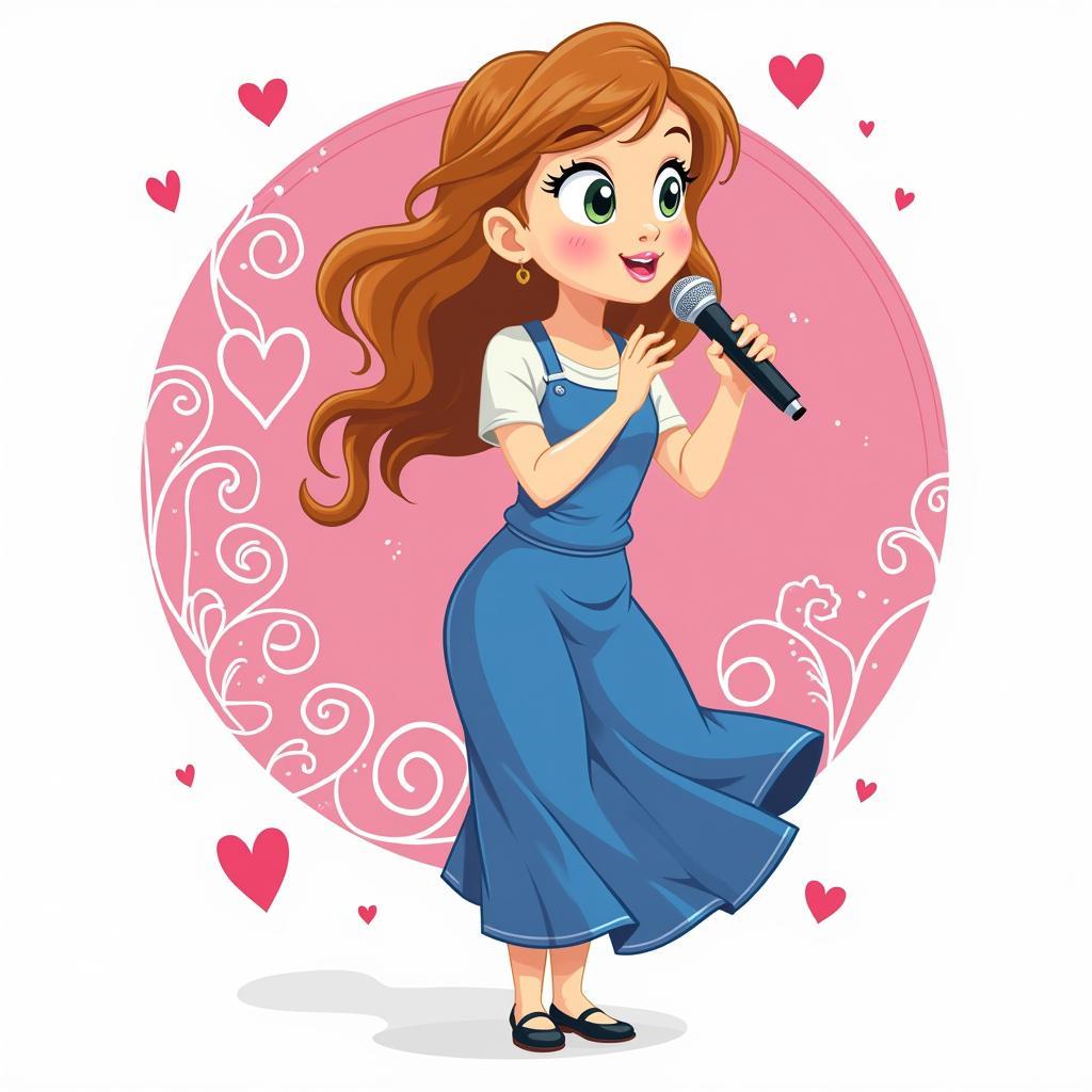 Free Frozen SVG of Anna Singing