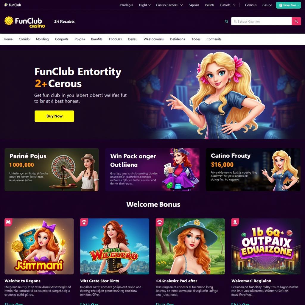 Funclub Casino Homepage