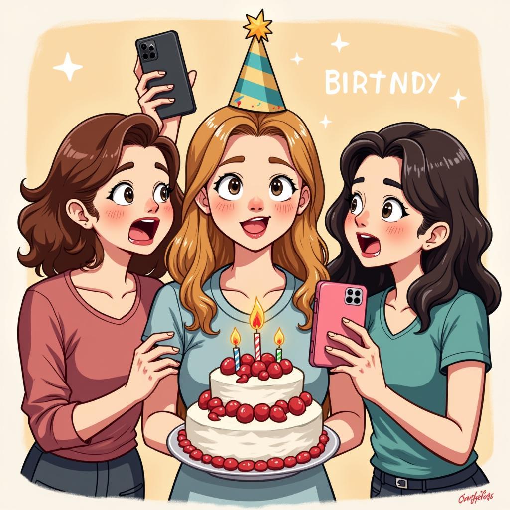 Funny Birthday Selfie