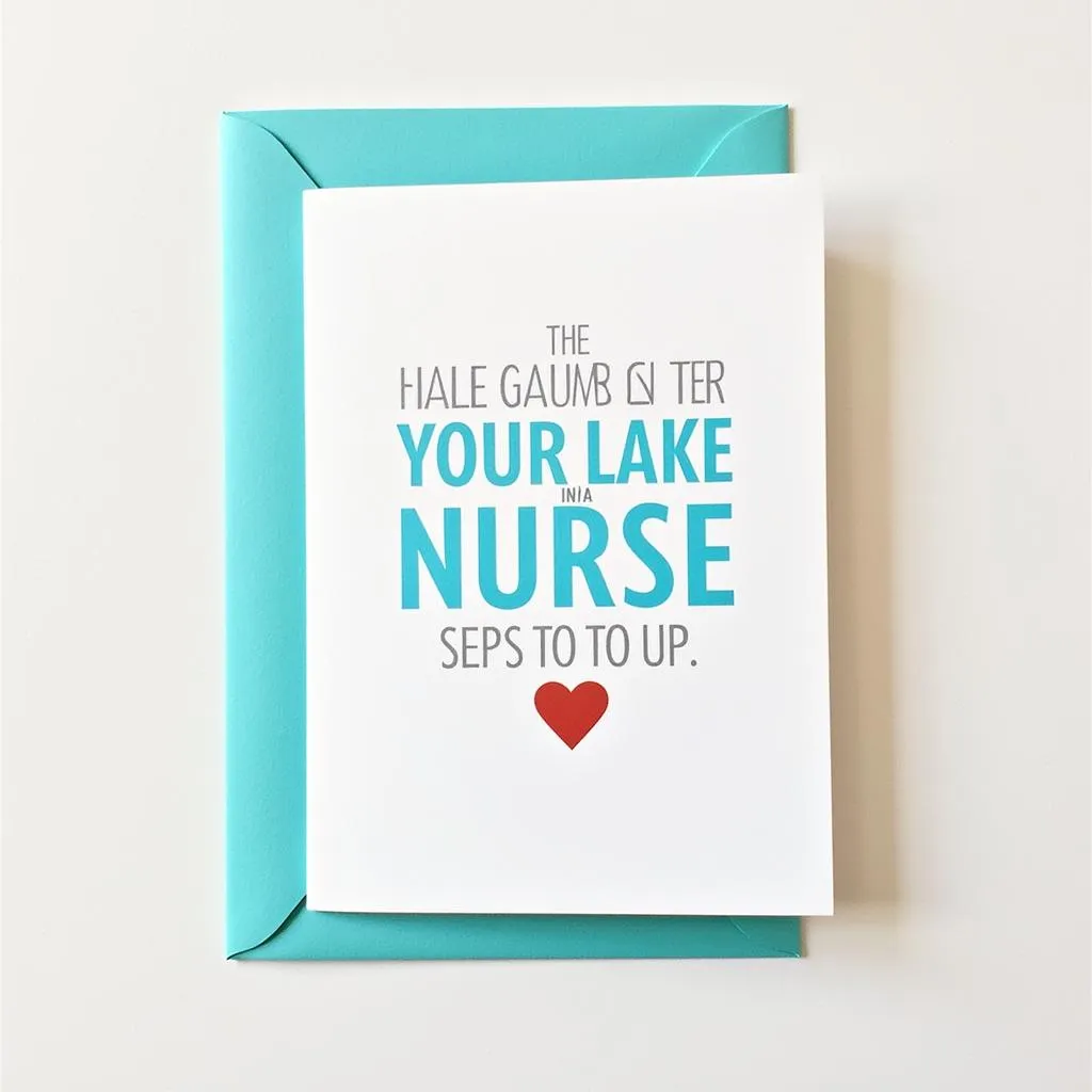 Free Printable Funny Nurse Card