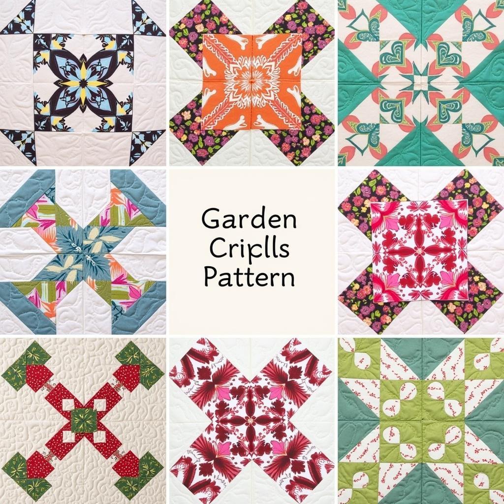 Garden Trellis Quilt Pattern Variations