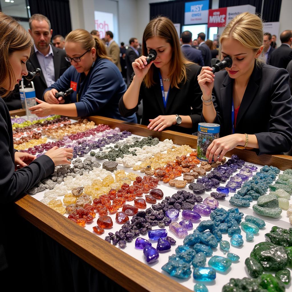 Gemstone Display at a Trade Show