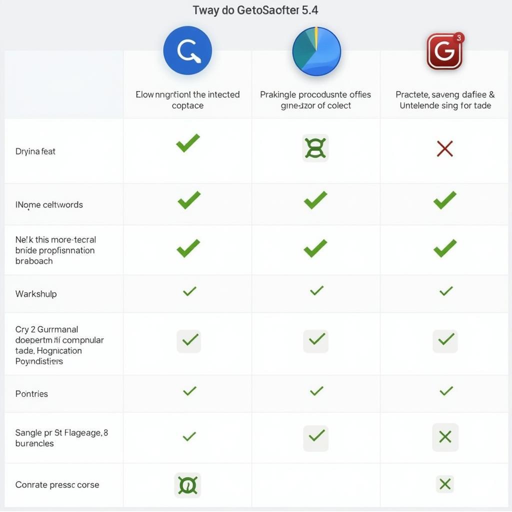 Comparison table of Geo-Scatter alternatives