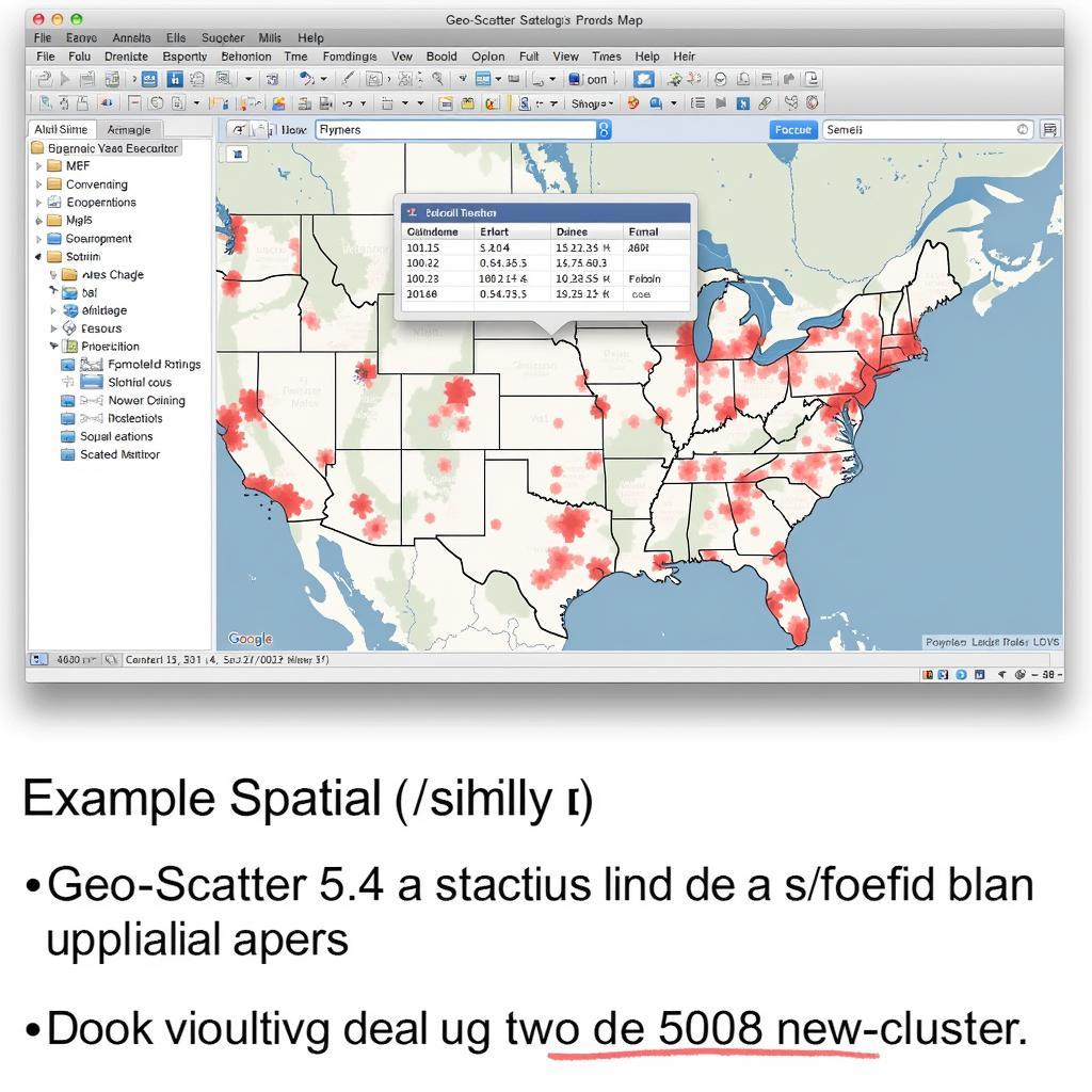 Example of Geo-Scatter analysis