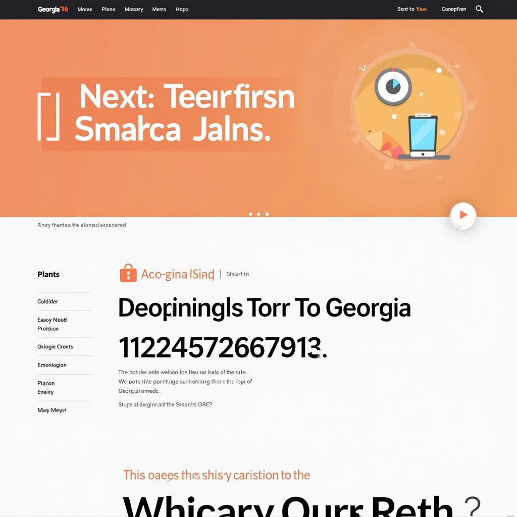 Georgia Ref Regular Font on Website