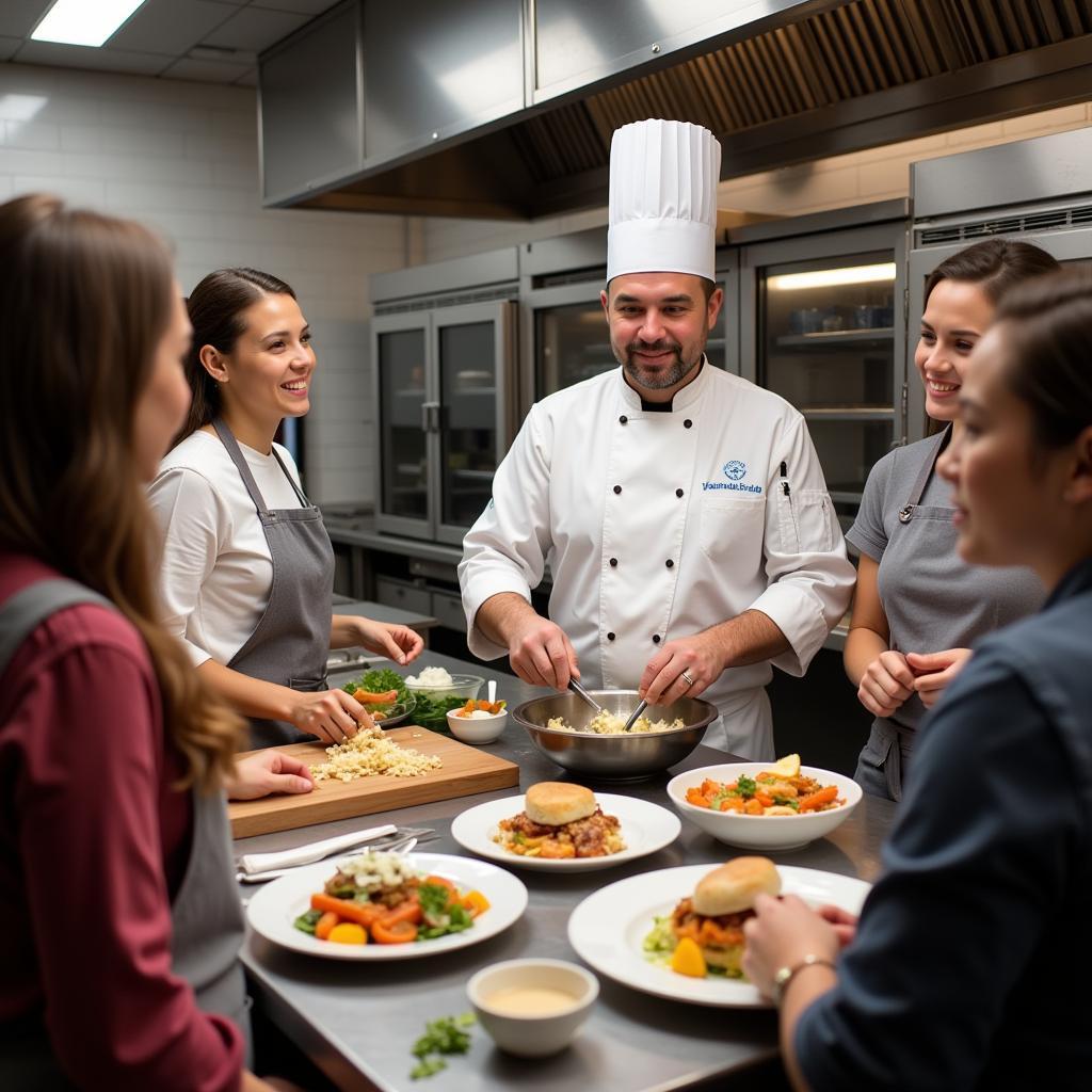 Group of People Participating in a Gluten and Dairy Free Cooking Class