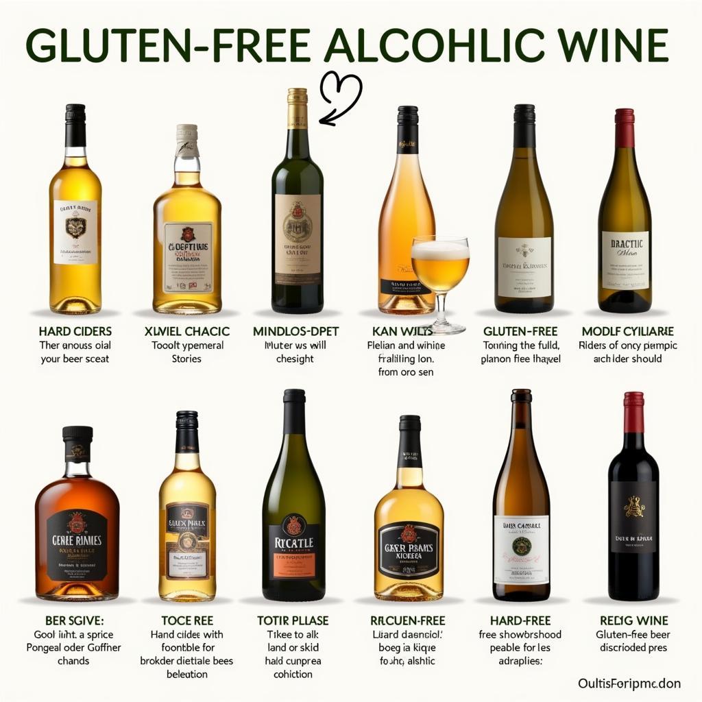 various gluten-free drinks