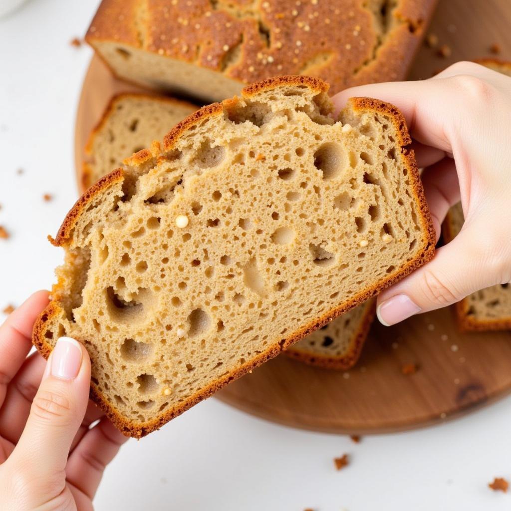 Gluten Free Apple Cinnamon Bread Sliced