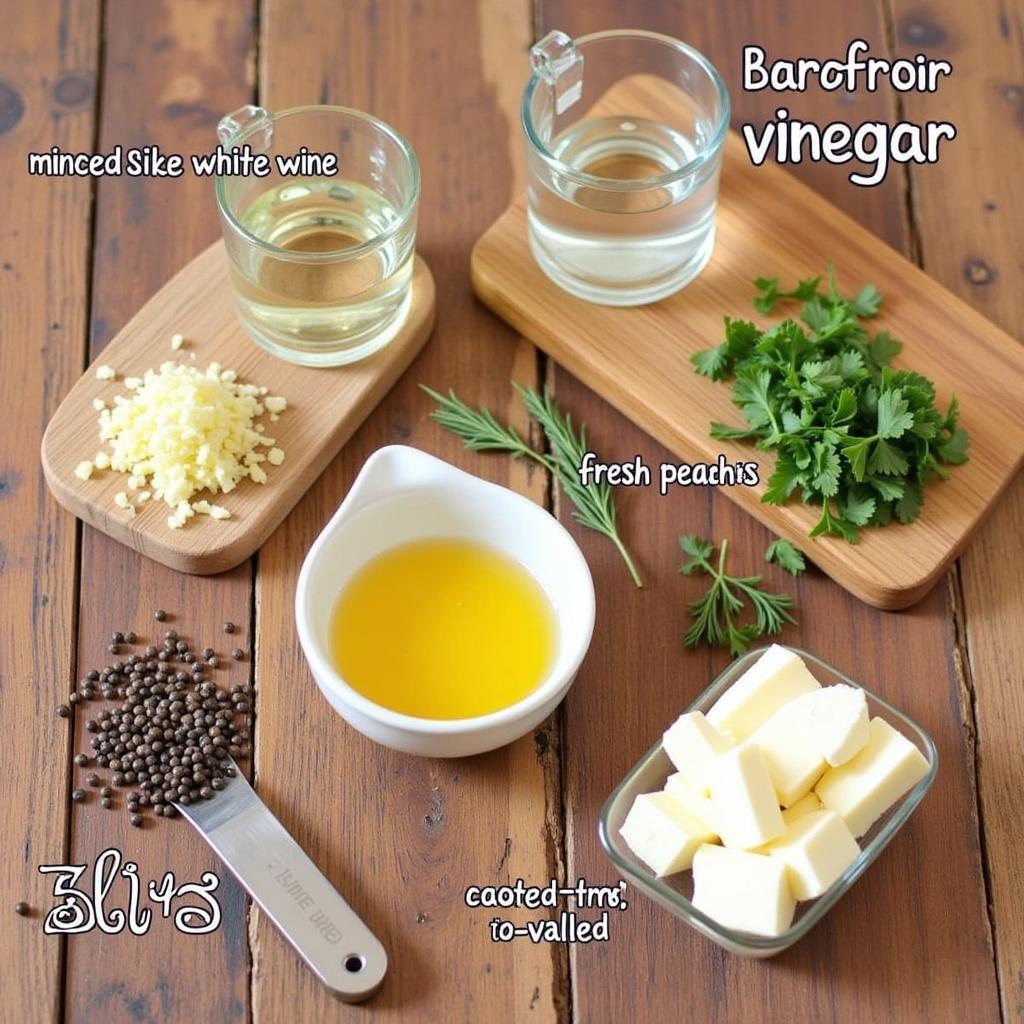 Gluten-Free Bearnaise Sauce Ingredients